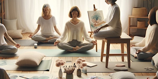 Imagem principal de Relax and Unwind: Art Therapy and Restorative Yoga