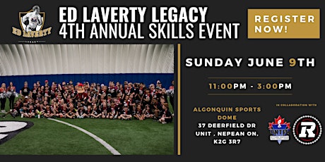 ED LAVERTY LEGACY SPORTS FUND - SKILLS AND DRILLS EVENT!
