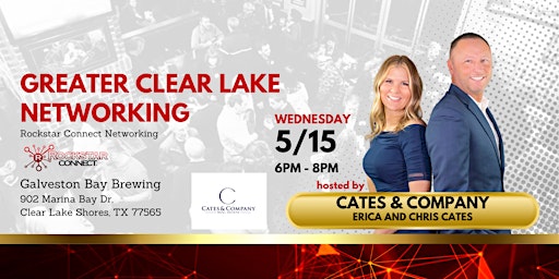 Imagem principal de Free Greater Clear Lake Rockstar Connect Networking Event (May, Texas)