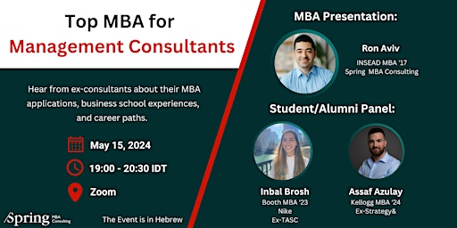 Primaire afbeelding van Top MBA for Management Consultants