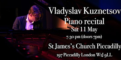 Image principale de Vladyslav Kuznetsov Piano Recital