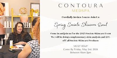 Immagine principale di Contoura Medspa 2024 Spring Societe Skincare Event 