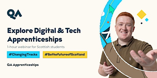 Primaire afbeelding van Explore Digital and Tech Apprenticeships with QA Scotland