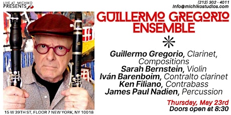 LIVE @ Michiko: Guillermo Gregorio Ensemble
