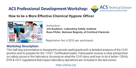 How to be a More Effective Chemical Hygiene Officier