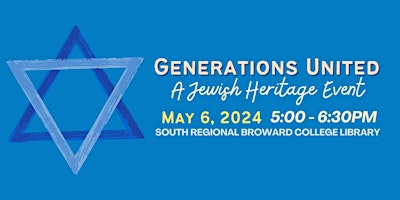 Generations United: A Jewish Heritage Event primary image