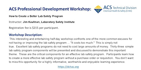 How to  Create a Better Lab Safety Program