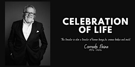 Imagen principal de A Celebration of Life in honour of Corrado Paina