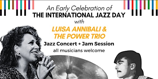 Imagem principal do evento JAZZ CONCERT + JAM SESSION with Luisa Annibali & The Power Trio
