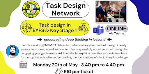 Primary Task design in EYFS & Key Stage 1 primary image