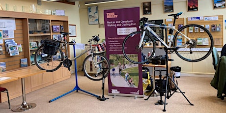 Dr Bike at Saltburn Library