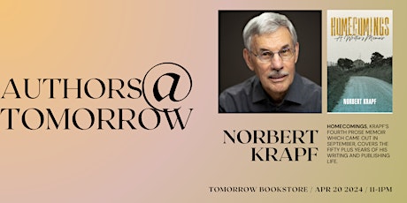 Authors at Tomorrow: Norbert Krapf