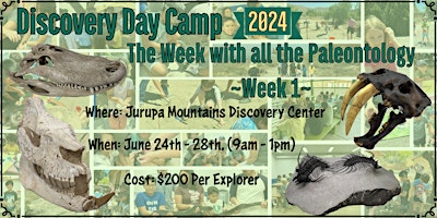 Immagine principale di The Week with all the Paleontology - Week #1 - JMDC's Discovery Day Camp 
