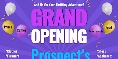 Grand Opening Prospects Resale Shop!