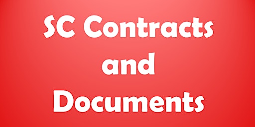 Primaire afbeelding van SC Contracts and Docs Webinar (4 CE ELECT) Sat. Jun 1 2024 (9-1) SANDER