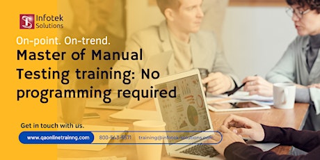 Manual Testing Online Training in USA. Free Ticket for Demo