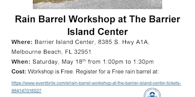 Imagem principal de Rain Barrel Workshop at the Barrier Island Center