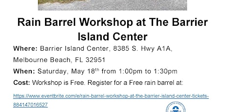 Rain Barrel Workshop at the Barrier Island Center