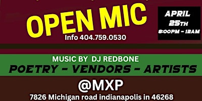 RHYTHM & POETRY ( OPEN MIC ) REGGAE & AFROBEAT VIBES AT MXP primary image