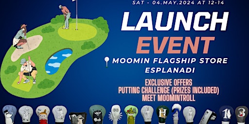 Imagem principal do evento Moomin Golf Headcovers - Launch Event