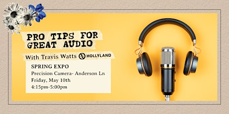 Imagen principal de Pro Tips for Great Audio with Travis Watts | FREE