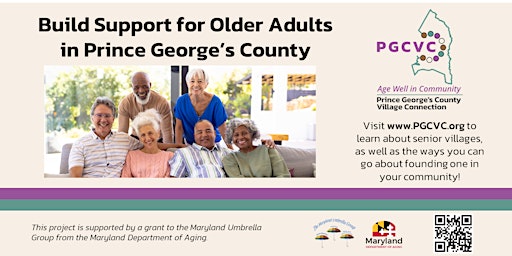 Imagem principal do evento Help Build Supports for Older Adults in Prince George's County