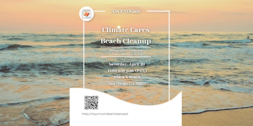 Primaire afbeelding van ASCENDtials Climate Cares Black's Beach Cleanup and Yoga during  Festival!!