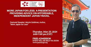 More Japan For Less: A Presentation on Affordable Japan Travel  primärbild