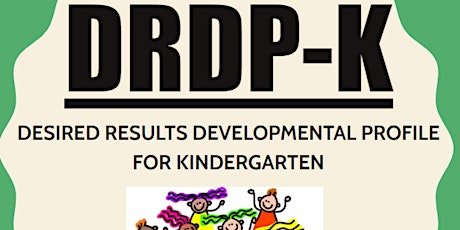 BPSB - DRDP-K Training for Kindergarten Teachers