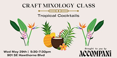 Imagen principal de Craft Mixology Class: Tropical Cocktails