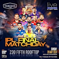 NYC IPL FINALS WATCH PARTY ON BIG SCREEN @230 Fifth Rooftop primary image