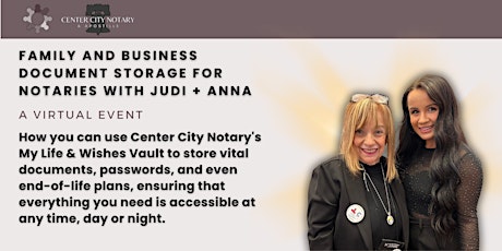 Family and Business Document Storage for Notaries with Judi + Anna