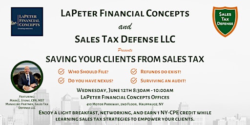 Hauptbild für Saving Your Clients From Sales Tax