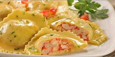 Primaire afbeelding van May 30th 6 pm-Pasta Class-Shrimp and Lobster Ravioli Class at Soule' Studio