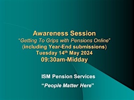 Getting To Grips with Pensions Online (Including Year-End Submissions)  primärbild