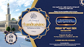 Imagem principal de Qawwali Night Fundraising Dinner for Madinat al Zahra