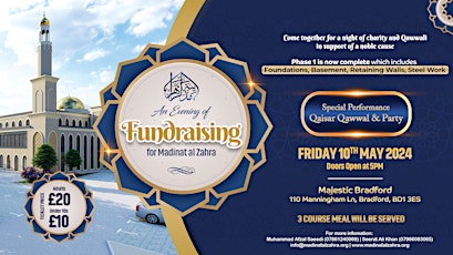 Qawwali Night Fundraising Dinner for Madinat al Zahra