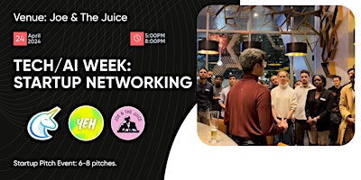 Primaire afbeelding van Tech/AI WEEK: Startup Networking Palo Alto