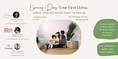 Opening Doors: First Time Home Buyer's Seminar primary image
