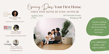 Opening Doors: First Time Home Buyer's Seminar