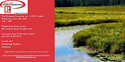 Imagem principal do evento The Wetlands Protection Act  CEU