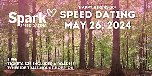 Primaire afbeelding van Happy Hikers 30+ Speed Dating Mount Hope
