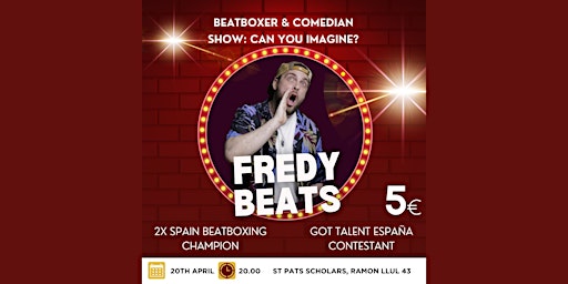 Imagen principal de Fredy Beats - beatboxing and stand-up comedy show (DJ after party)