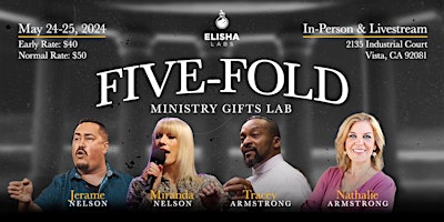 Primaire afbeelding van Five-Fold Ministry Gifts Lab in San Diego, CA + Livestream