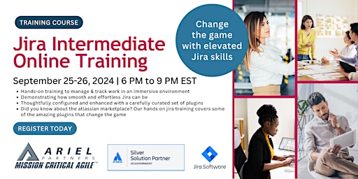 Jira Intermediate Online Training - September 25-26, 2024 primary image