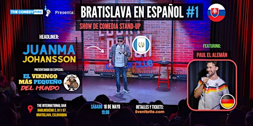Immagine principale di Bratislava en Español #1 - El show de comedia stand-up en tu idioma 