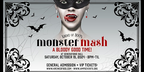 Krewe of Boo! presents MONSTER MASH 2024 (Official Parade After-Party)