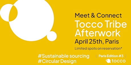 Tocco Tribe Afterwork Edition #3 Materials Innovation