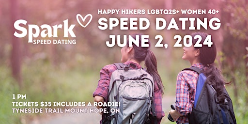 Primaire afbeelding van Happy Hikers LGBTQ2S+ Women 40+ Speed Dating Mount Hope