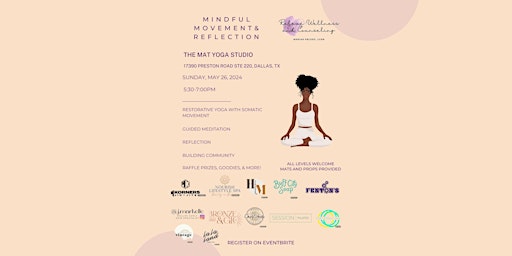 Imagen principal de Mindful Movement & Reflection: Yoga and Therapy - May 2024